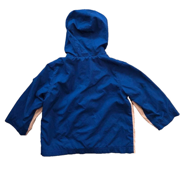 Gap baby Coat Toddler Boys 18-24 m Jacket Hood Blue Orange A001825 - Picture 4 of 4